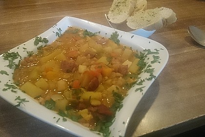 Serbische Bohnensuppe 10