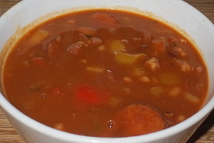 Serbische Bohnensuppe 12