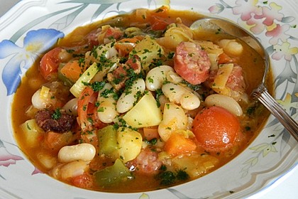 Serbische Bohnensuppe