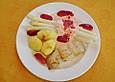 Seelachs mit Spargel und Erdbeeren