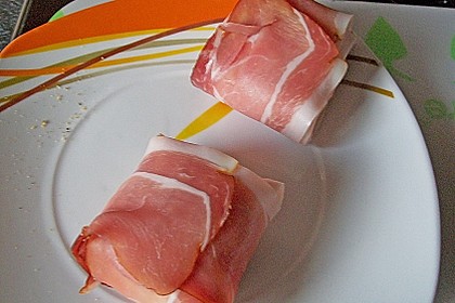Mozzarella im Schinkenmantel gebraten 2