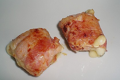 Mozzarella im Schinkenmantel gebraten 8