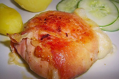 Mozzarella im Schinkenmantel gebraten 16