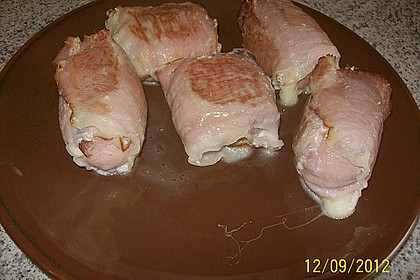 Mozzarella im Schinkenmantel gebraten 20