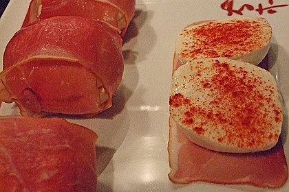 Mozzarella im Schinkenmantel gebraten 23