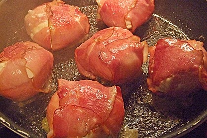 Mozzarella im Schinkenmantel gebraten 24