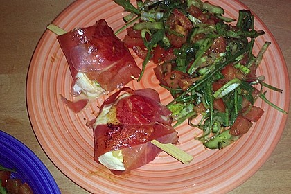 Mozzarella im Schinkenmantel gebraten 25