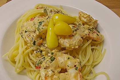 Spaghetti mit Chiligarnelen 12