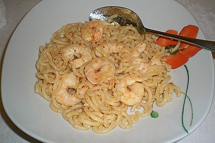 Spaghetti mit Chiligarnelen 11