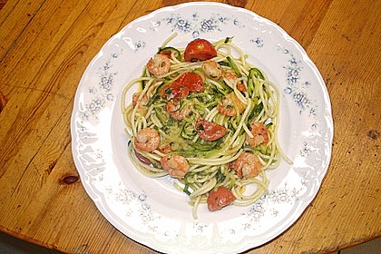 Spaghetti mit Chiligarnelen 14