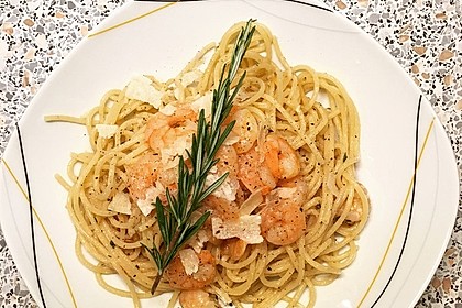 Spaghetti mit Chiligarnelen 20