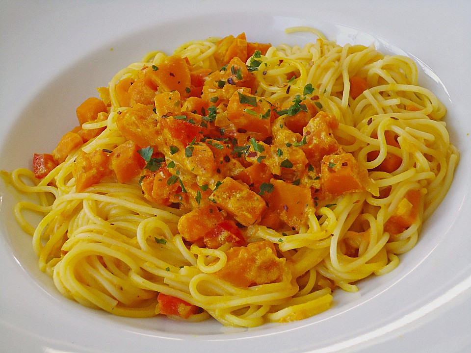 Spaghetti in Kürbissauce (Rezept mit Bild) von Rocky73 | Chefkoch.de