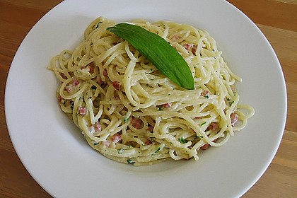 B&auml;rlauch-Carbonara