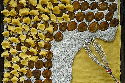 Zwetschgenkuchen mit Mohnquark + Butterstreuseln 2