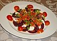 Caprese aus Roten R&uuml;ben und Mozzarella