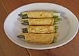 Spargel in Pfannkuchen, mit K&auml;sesauce gratiniert
