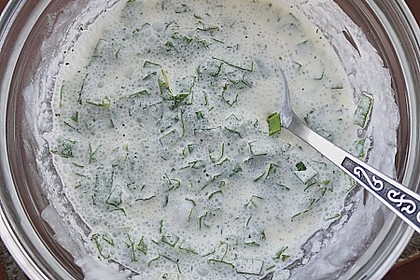 Reissalat mit Borretschcreme 1