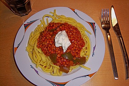 Vegetarisches Paprika-Linsen-Ragout