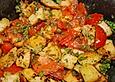 Brotsalat mit Tomaten