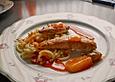 H&auml;hnchenbrust mit Pasta-asiatische Variante
