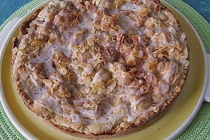 Gedeckter Apfelkuchen mit Buttermandeln 4