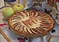 Quark-Apfelkuchen mit einer Zimtnote