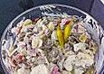 Gyros-Kartoffelsalat mit Tzatziki