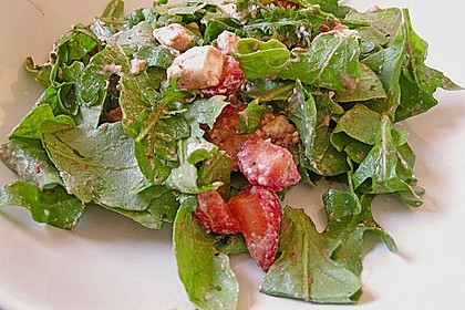 Rucola-Erdbeersalat mit Feta