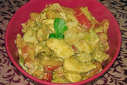Cremiges Curry-Hühnchen mit Gemüse 27