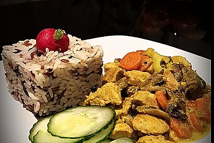 Cremiges Curry-Hühnchen mit Gemüse 1