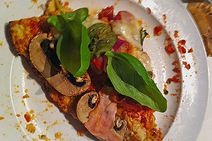 Low Carb Pizzaboden aus Blumenkohl 99
