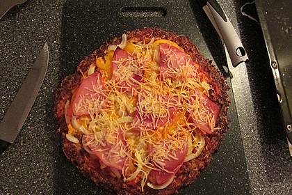 Low Carb Pizzaboden aus Blumenkohl 89
