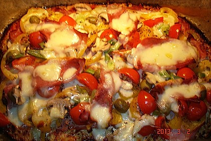Low Carb Pizzaboden aus Blumenkohl 111