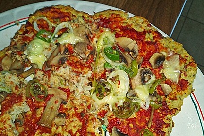 Low Carb Pizzaboden aus Blumenkohl 53