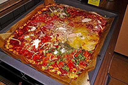 Low Carb Pizzaboden aus Blumenkohl 58