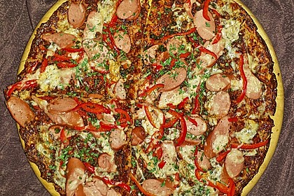 Low Carb Pizzaboden aus Blumenkohl 14
