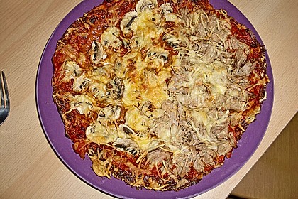 Low Carb Pizzaboden aus Blumenkohl 60