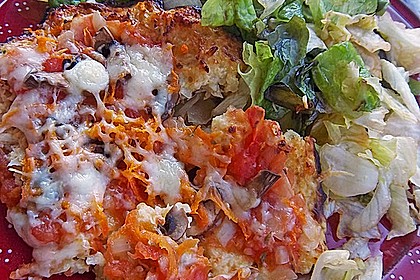 Low Carb Pizzaboden aus Blumenkohl 40