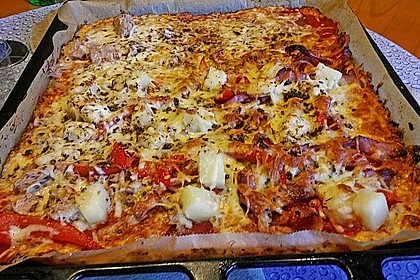 Low Carb Pizzaboden aus Blumenkohl 12