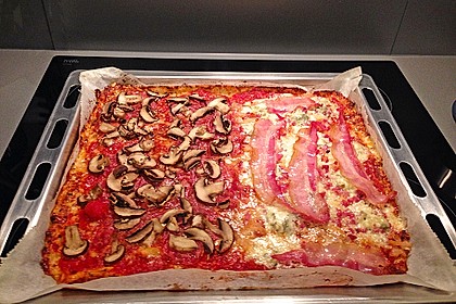 Low Carb Pizzaboden aus Blumenkohl 51