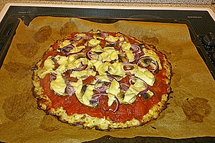 Low Carb Pizzaboden aus Blumenkohl 112