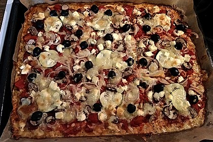 Low Carb Pizzaboden aus Blumenkohl 101