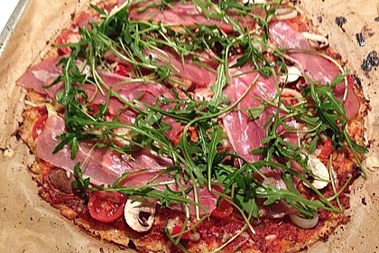 Low Carb Pizzaboden aus Blumenkohl 25