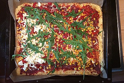 Low Carb Pizzaboden aus Blumenkohl 18
