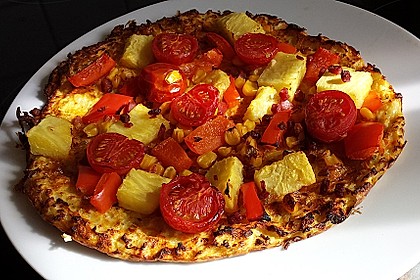 Low Carb Pizzaboden aus Blumenkohl 24