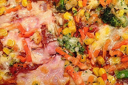 Low Carb Pizzaboden aus Blumenkohl 91