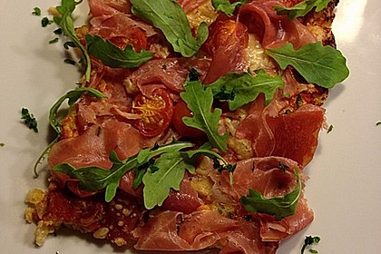 Low Carb Pizzaboden aus Blumenkohl 90