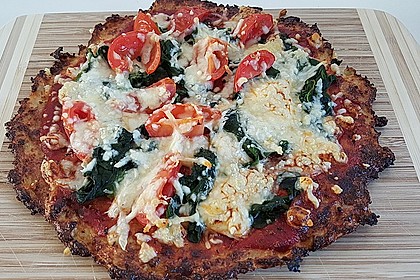 Low Carb Pizzaboden aus Blumenkohl 52