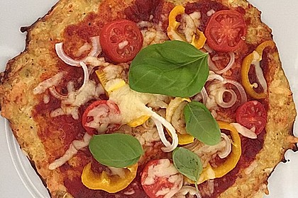 Low Carb Pizzaboden aus Blumenkohl 15