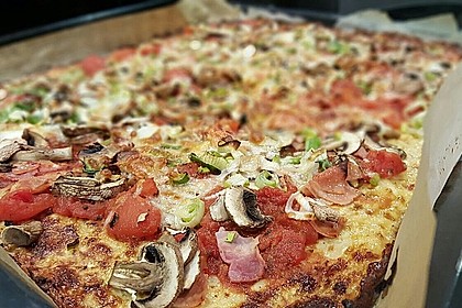 Low Carb Pizzaboden aus Blumenkohl 6